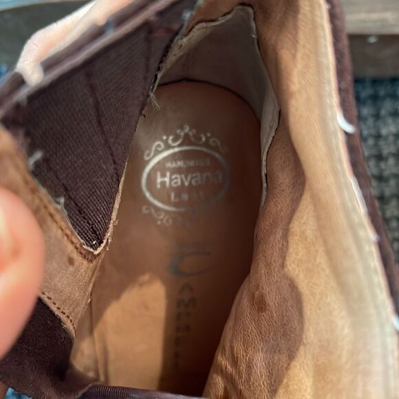 Jeffrey Campbell Hanger Brown Leather Ankle Boots size 7 - Picture 10 of 11